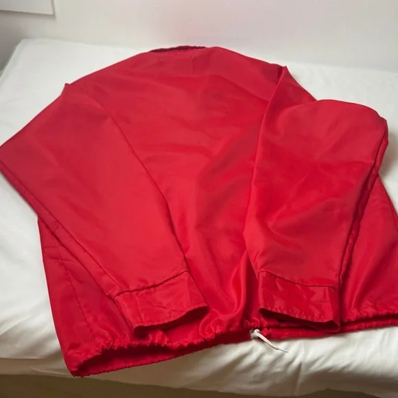 Men's Red Windbreaker Jacket - Picture 6 of 7
